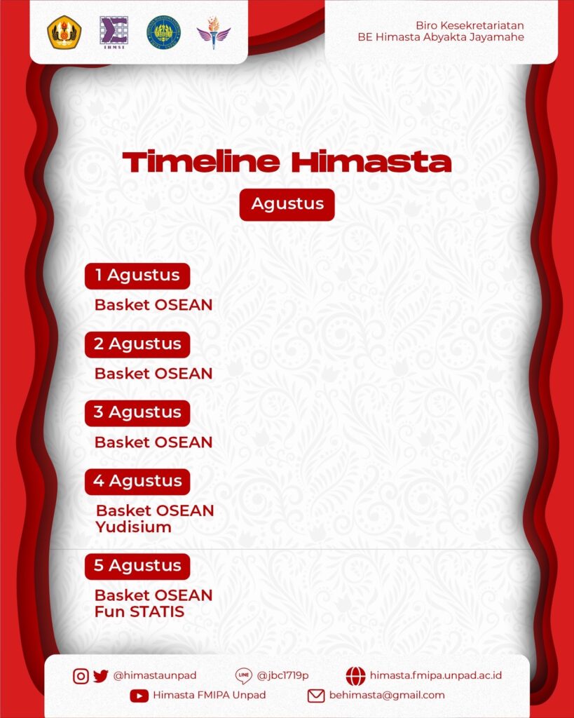 Timeline Himasta Agustus Himasta