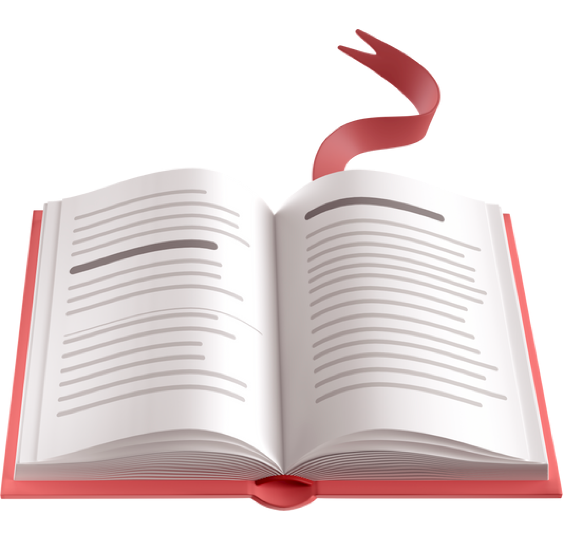 red opened book